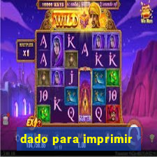 dado para imprimir