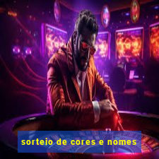 sorteio de cores e nomes