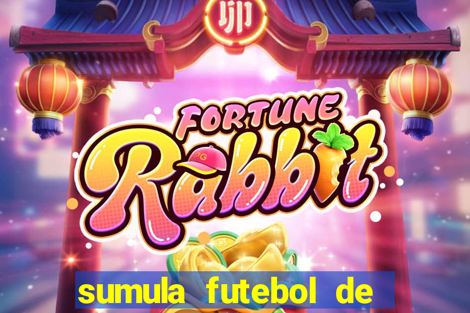 sumula futebol de campo word