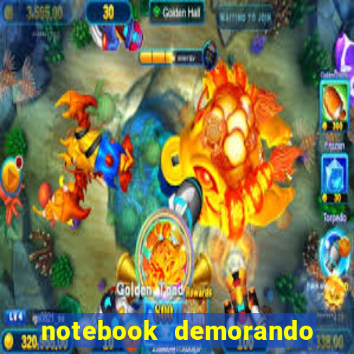 notebook demorando para ligar tela preta