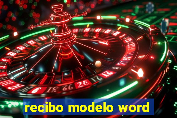 recibo modelo word