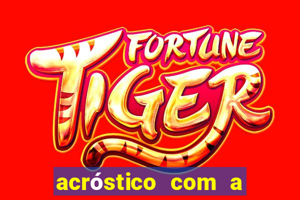 acrÃ³stico com a palavra futebol