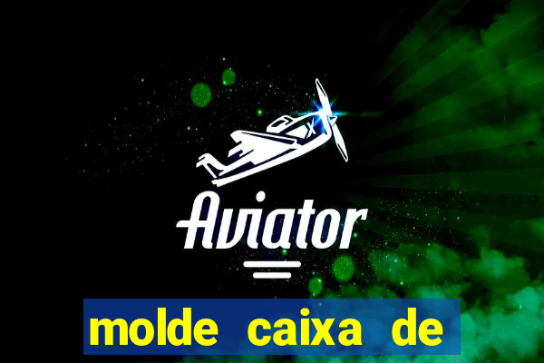 molde caixa de baralho png