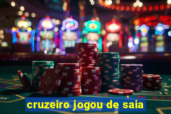 cruzeiro jogou de saia