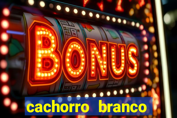 cachorro branco desenho animado