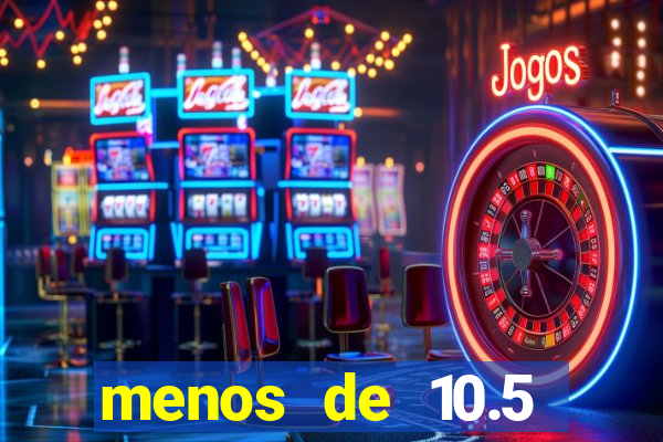 menos de 10.5 escanteios o que significa