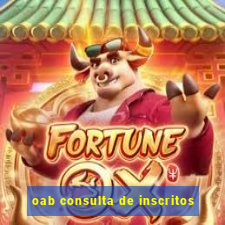 oab consulta de inscritos