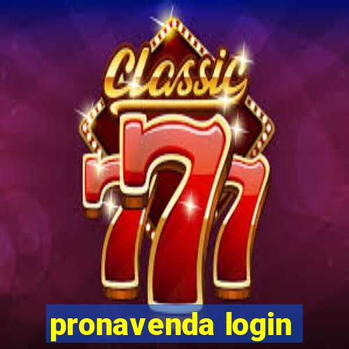pronavenda login