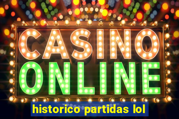 historico partidas lol