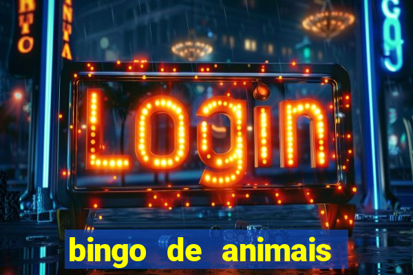 bingo de animais para educa??o infantil