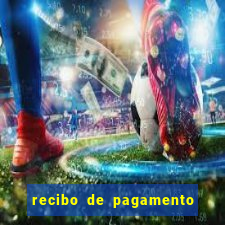 recibo de pagamento simples word