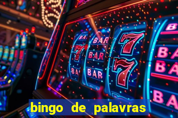 bingo de palavras 3 ano