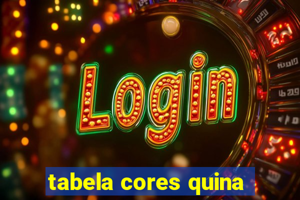 tabela cores quina