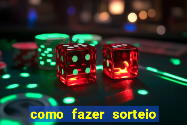 como fazer sorteio de cores online