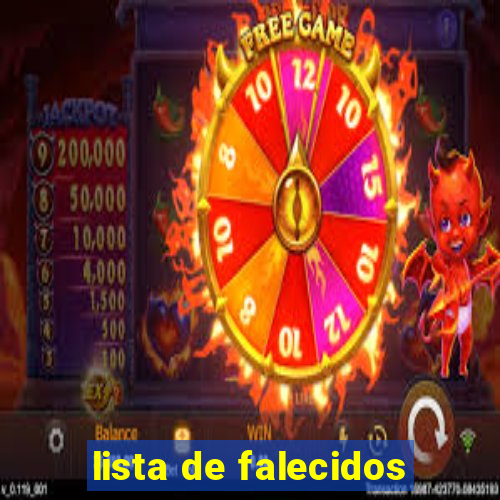 lista de falecidos