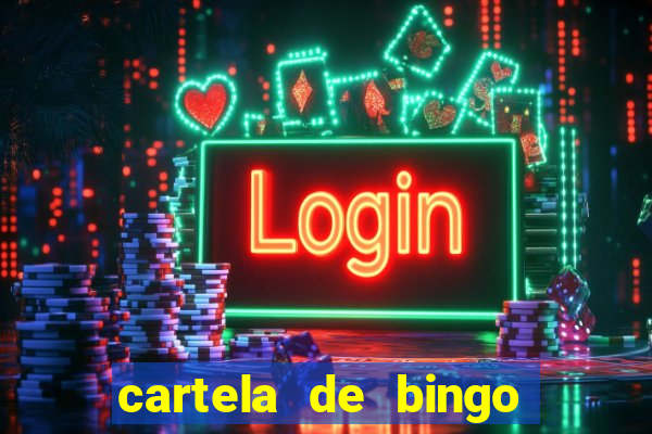 cartela de bingo cha de panela
