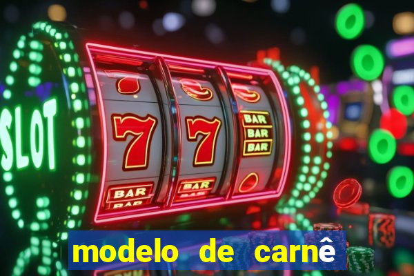 modelo de carnê de pagamento word