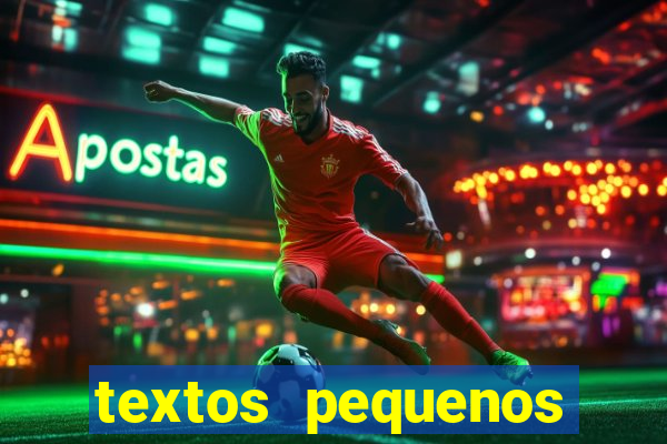 textos pequenos para alfabetizar