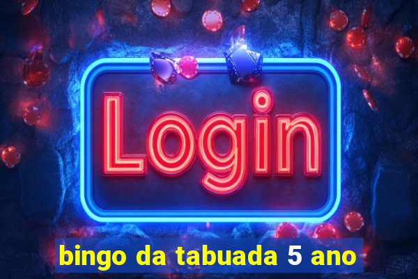 bingo da tabuada 5 ano